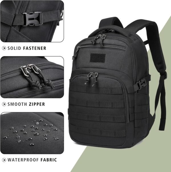 Wotony Military tactical backpack, backpack for men black tactical backpack small tactical backpack assault bag - Image 4