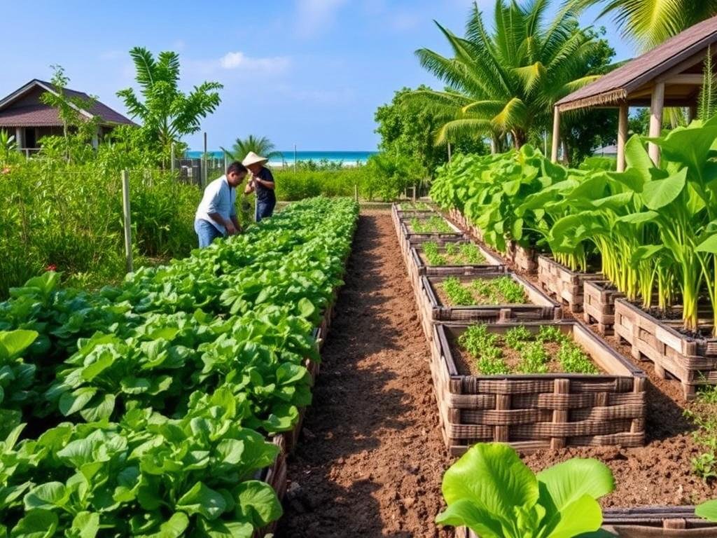 Gili Lankanfushi organic garden with farm-to-table concept