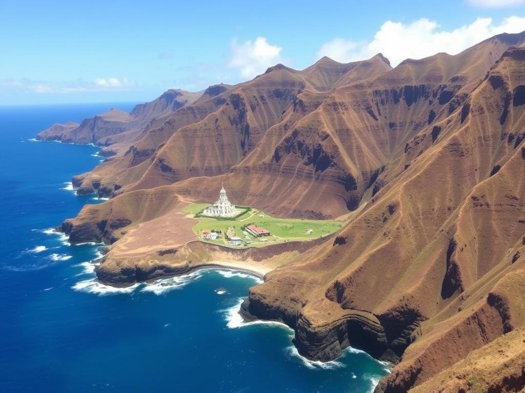 Kalaupapa National Historical Park on Molokai with dramatic sea cliffs, Hawaii Travel Guide historical site
